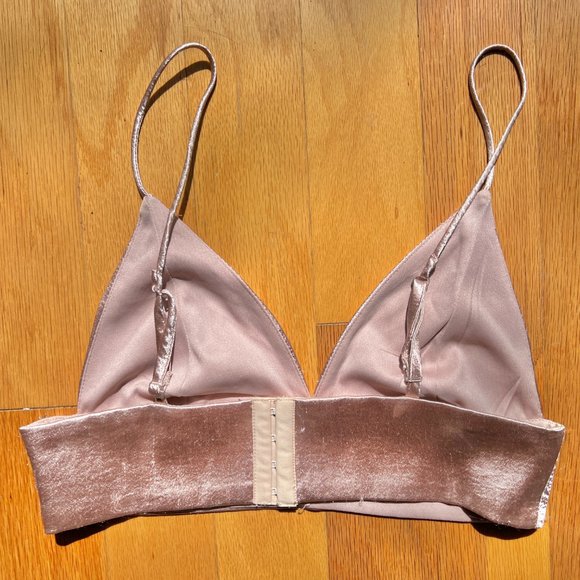 Silky Shiny Blush Bralette, Medium - Picture 6 of 12